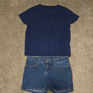 Arizona and Co Women's Crop Tee with Shorts